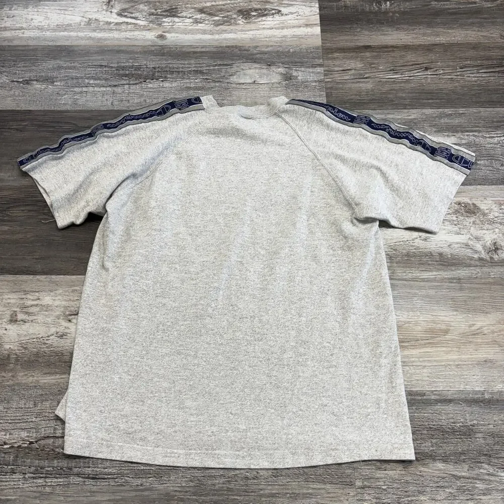 Vintage 90s Champion USA Spellout Heather Gray‎ Blue Mens Medium Retro T-shirt - Picture 3 of 8